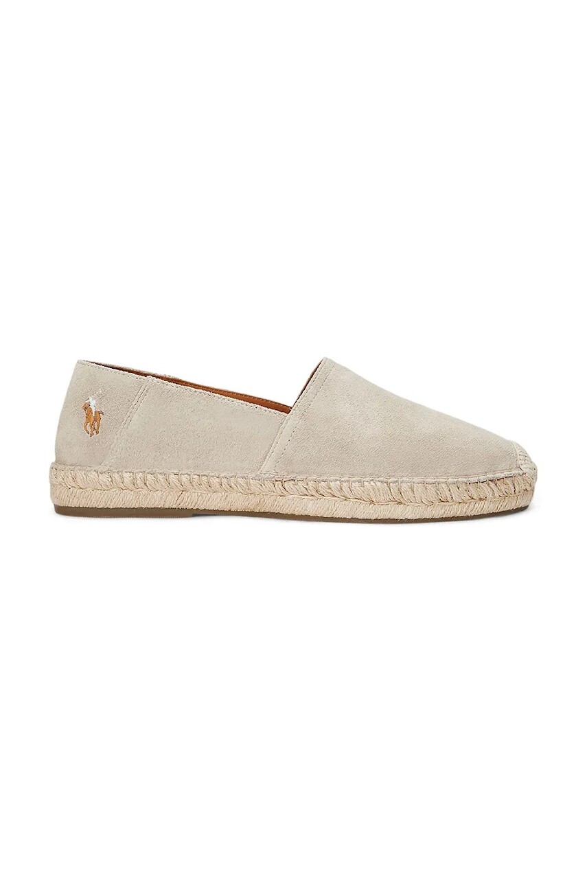 Semišové espadrilky Polo Ralph Lauren Cevio Slip béžová farba, 803961282001