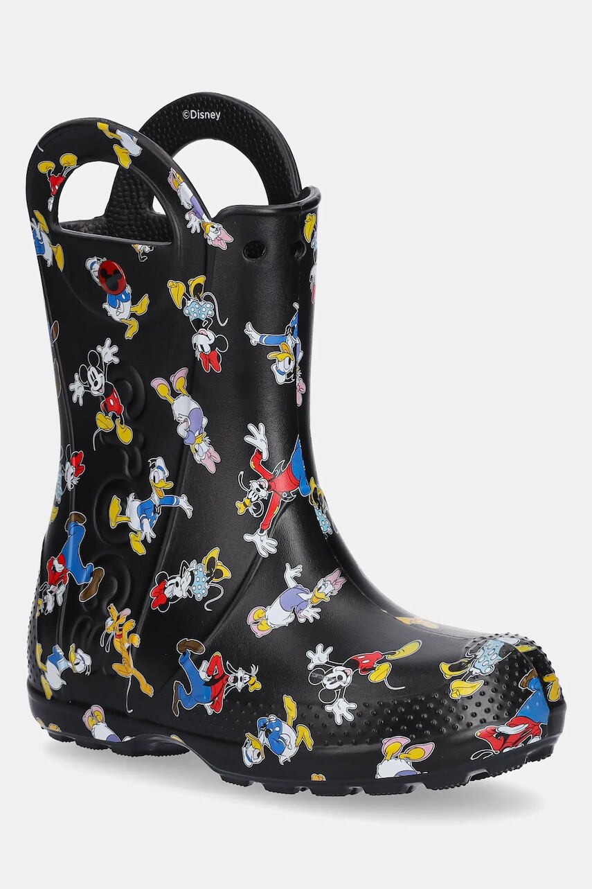 Gumáky Crocs MICKEY FRIENDS HANDLE IT BOOT KIDS čierna farba, 210889