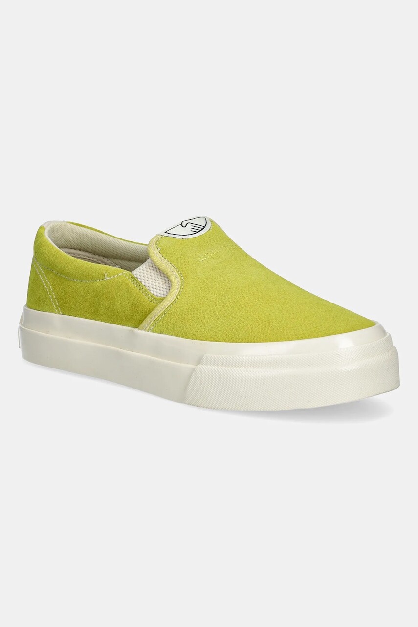 Tenisky Stepney Workers Club LISTER RAW SUEDE zelená farba, YA03234