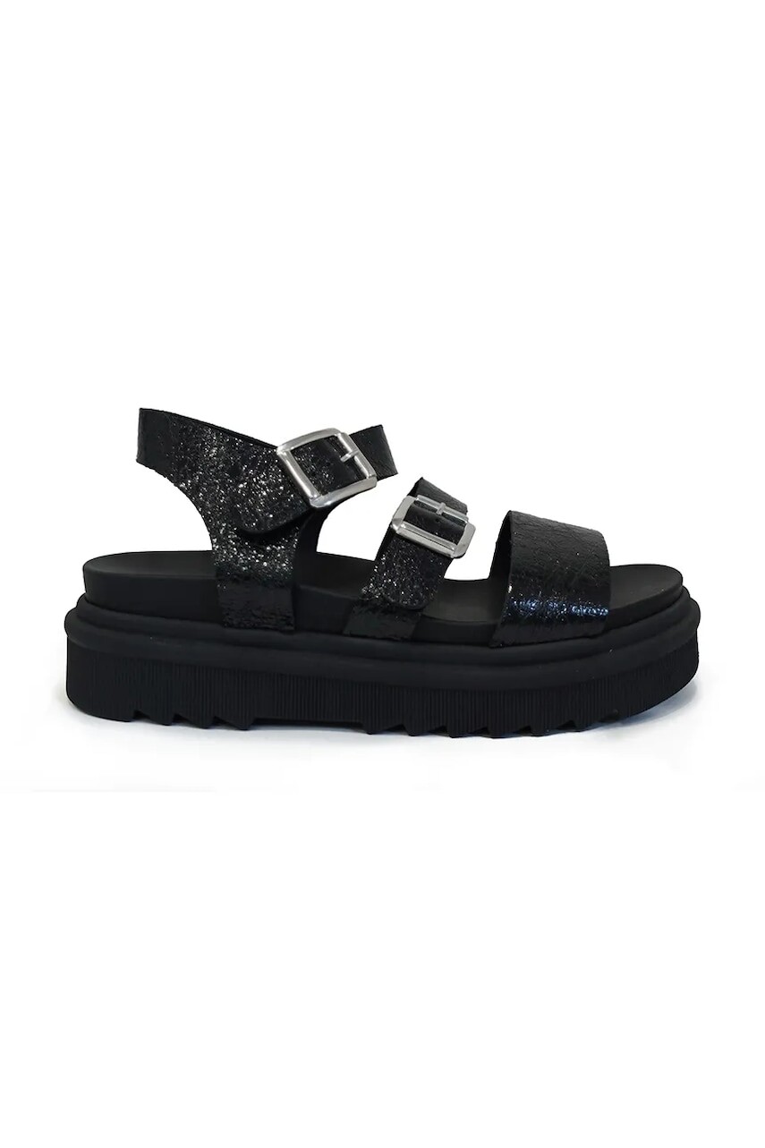 Sandále Altercore Nirvana black dámske, čierna farba, na platforme, Nirvana black