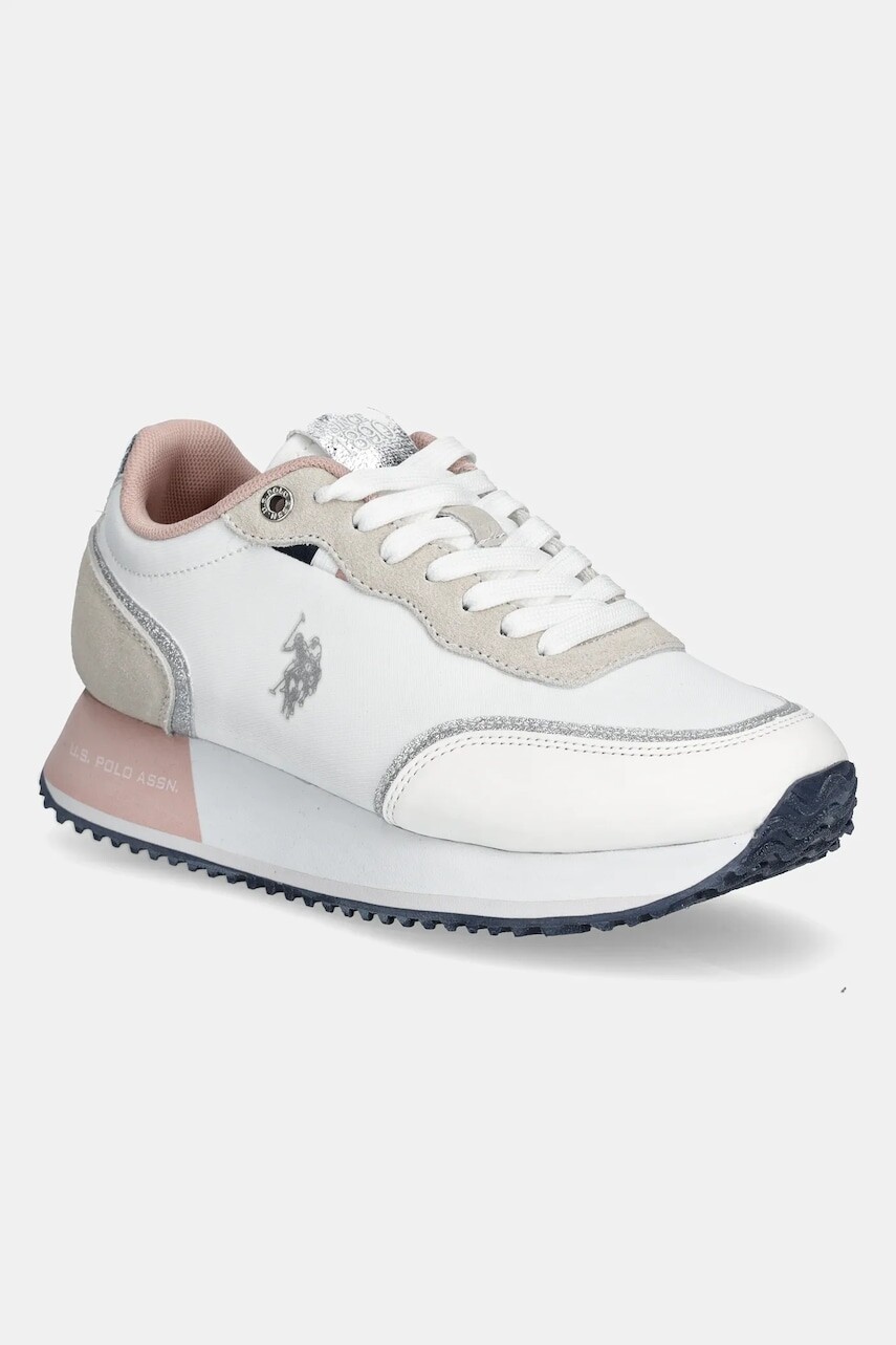 Tenisky U.S. Polo Assn. SACHA dámske, biela farba, SACHA007W/5NS1