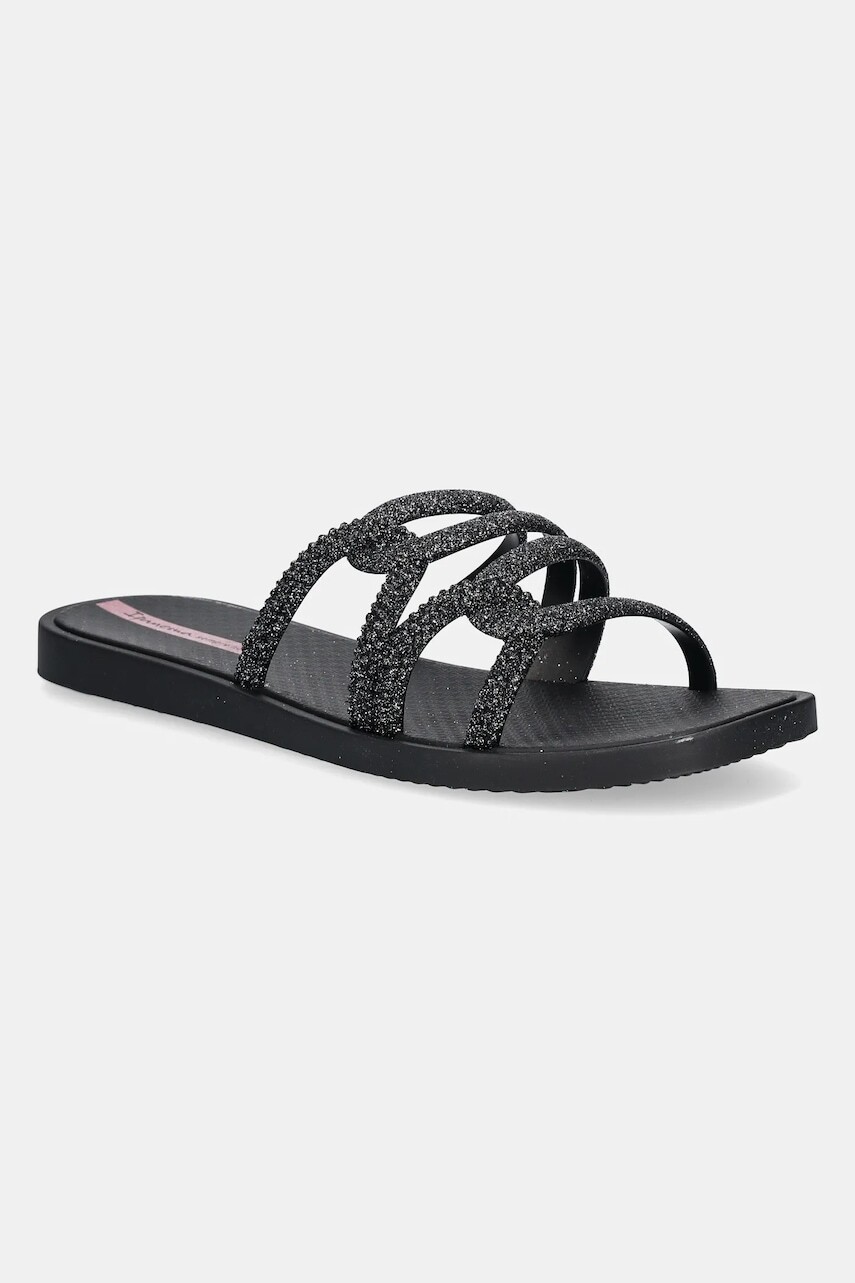 Šľapky Ipanema SOLAR GLOW S dámske, čierna farba, 27286-BB957