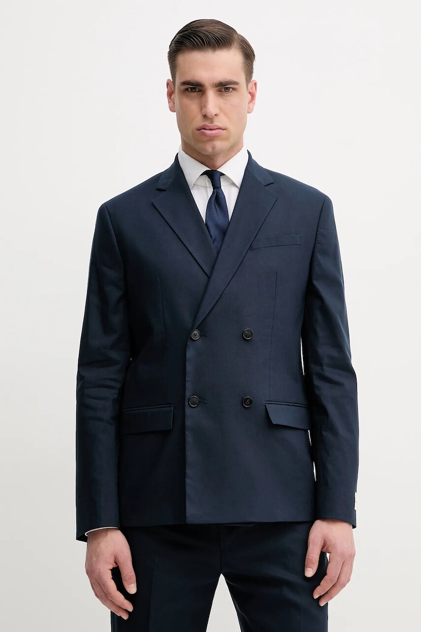 Sako Calvin Klein pánska, tmavomodrá farba, K10K114481