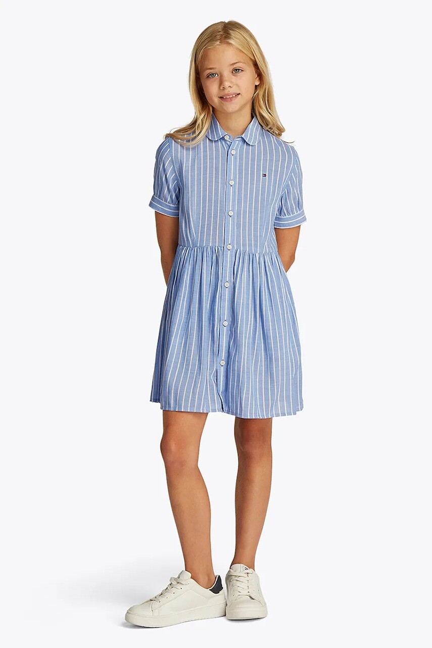 Dievčenské šaty Tommy Hilfiger mini, rovný strih, KG0KG08579