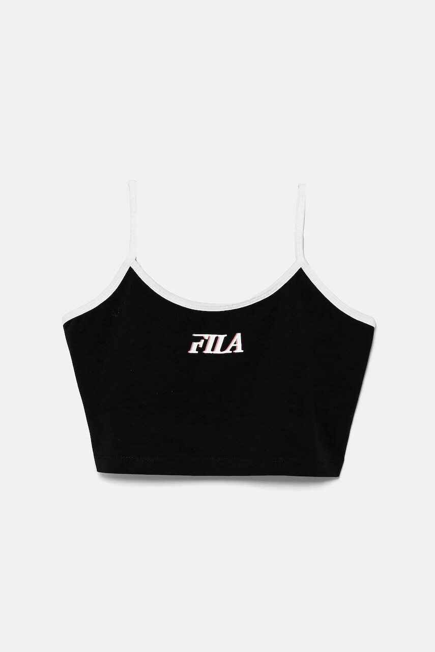 Detský top Fila LUTZHORN čierna farba, FAT0642