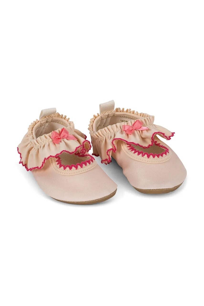 Detské topánky do vody Konges Sløjd KITTY FRILL SWIM SHOES ružová farba, KS103350