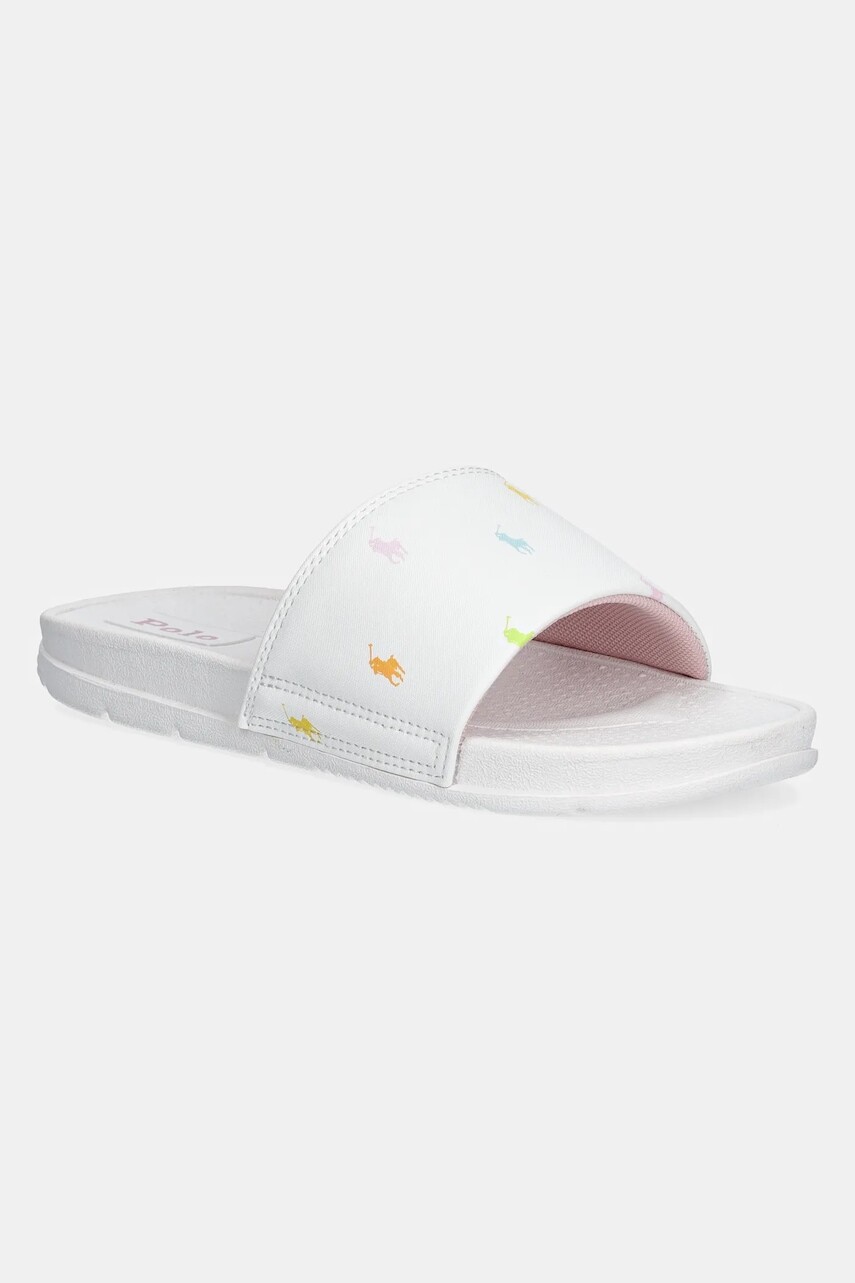 Šľapky Polo Ralph Lauren FAIRVIEW MULTI biela farba, RL01854101