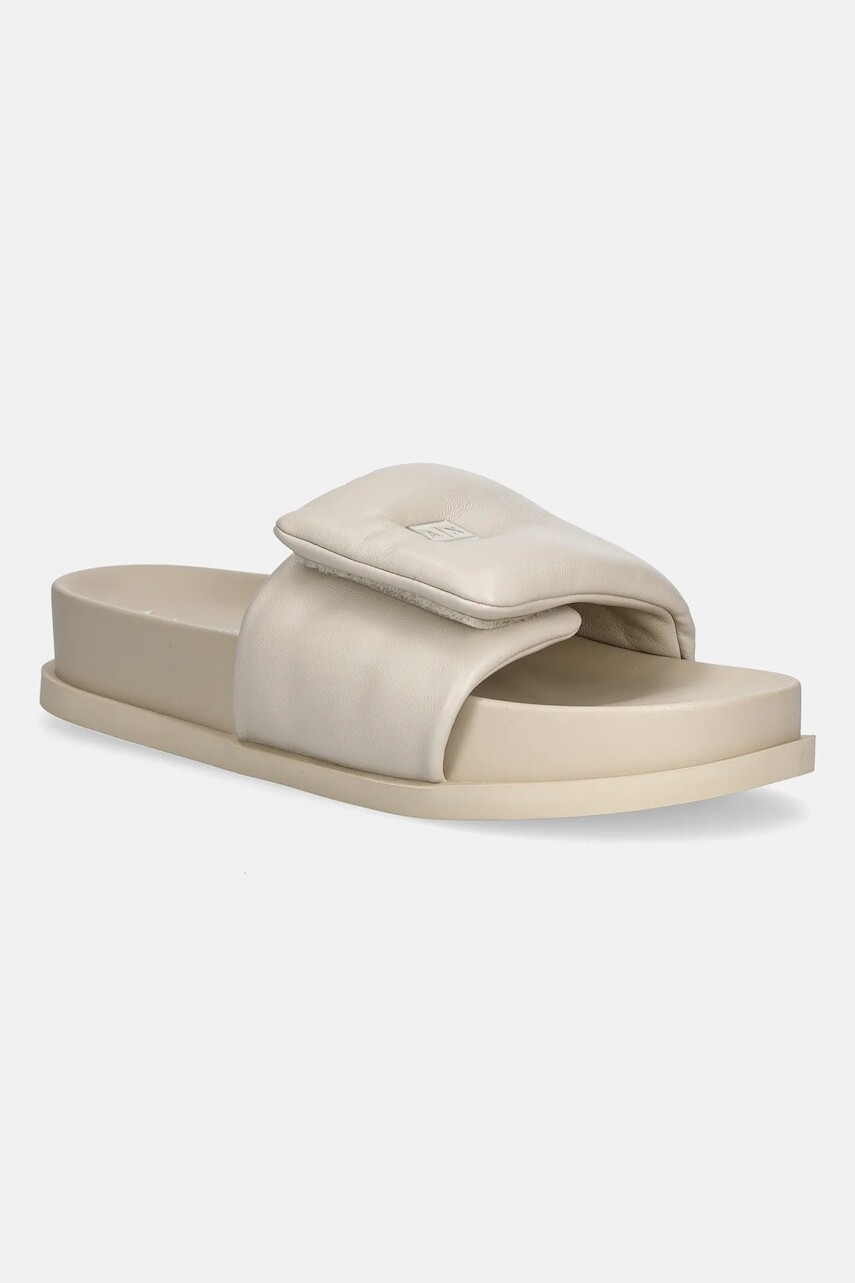 Šľapky Armani Exchange béžová farba, XDP061 XV926 01819