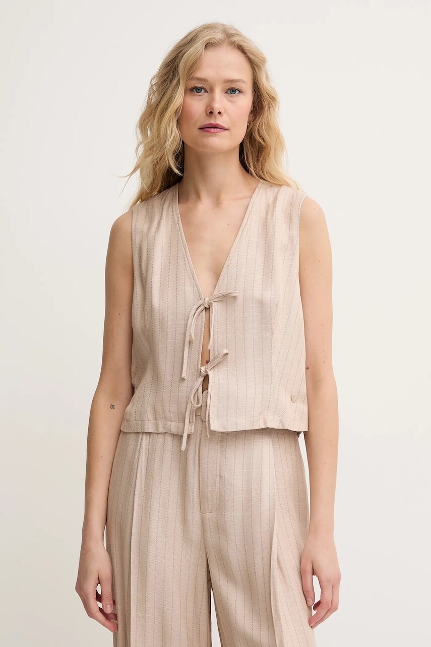 Vesta Mos Mosh béžová farba, jednoradová, 169590