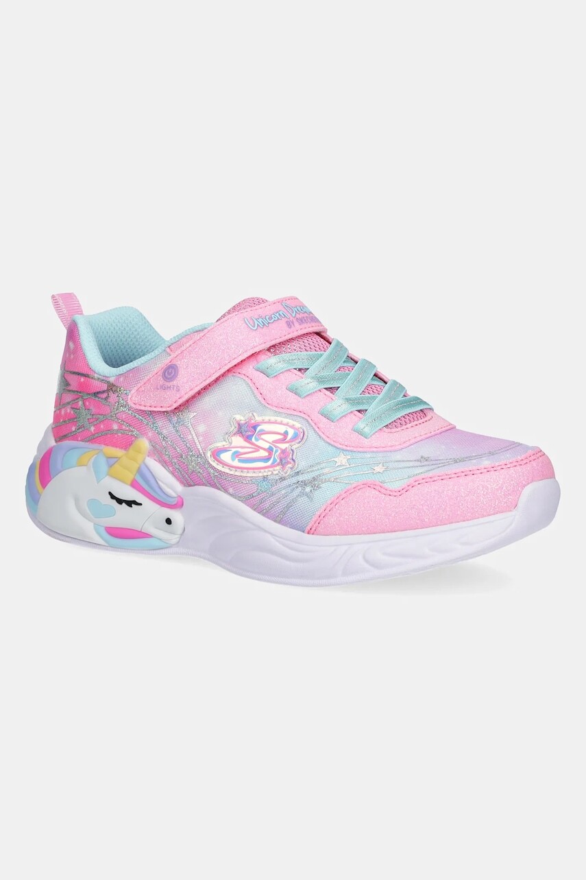 Detské tenisky Skechers UNICORN DREAMS ružová farba, 302299L