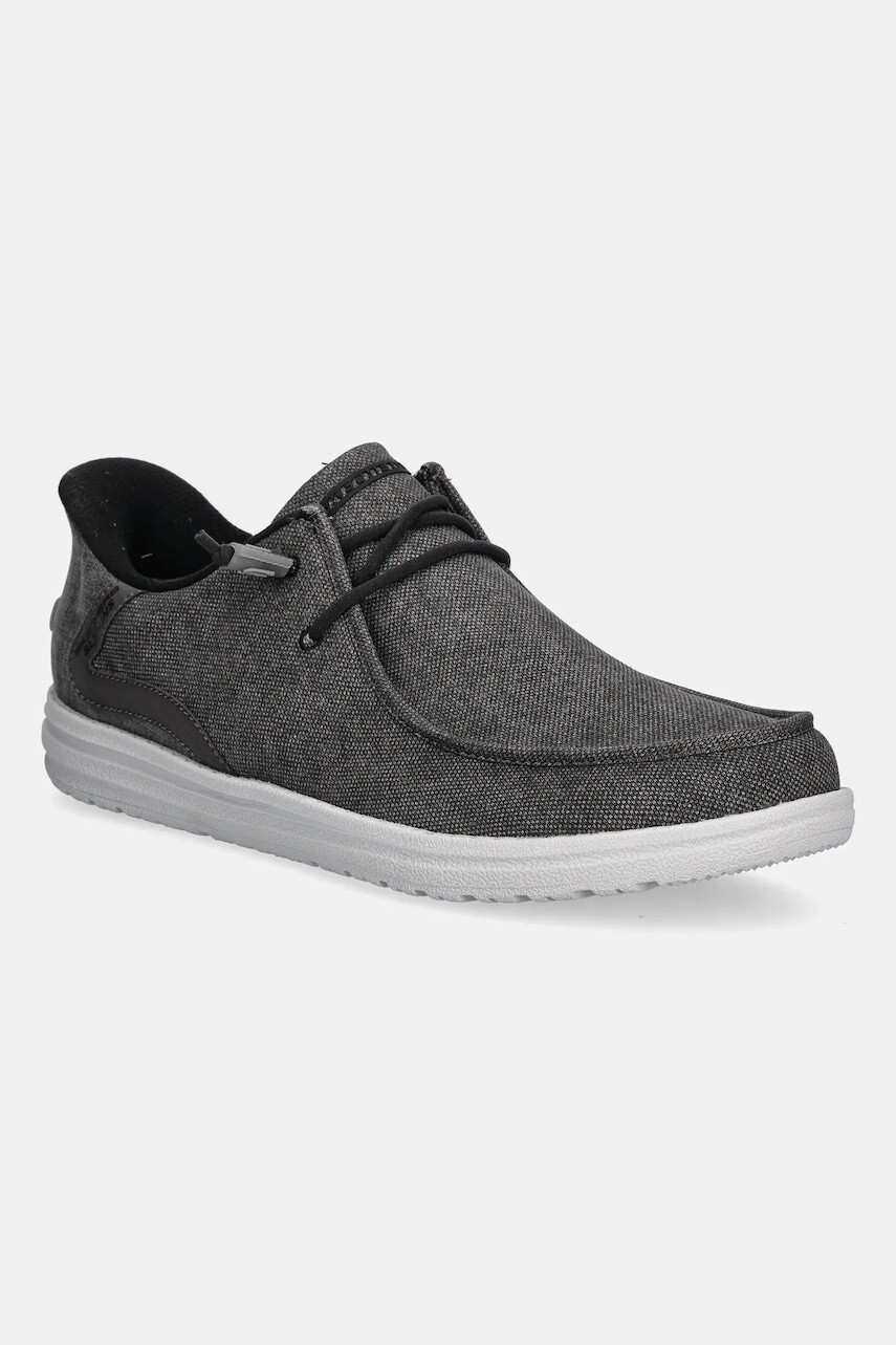 Mokasíny Skechers MELSON šedá farba, 210959