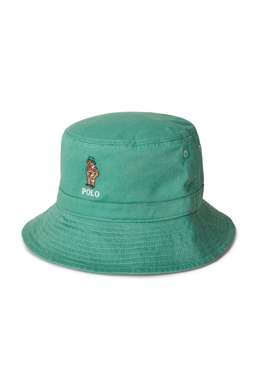 Klobúk Polo Ralph Lauren tyrkysová farba biela, 323935716002