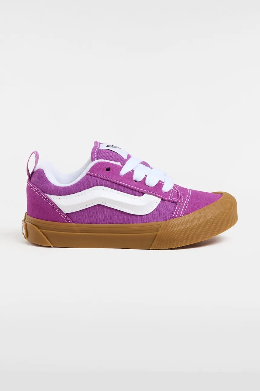 Detské tenisky Vans Knu Skool fialová farba, VN000CYUE2T1