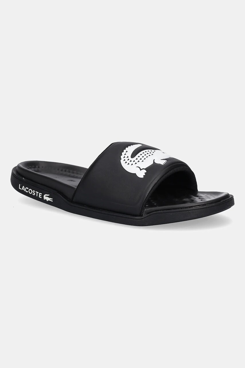 Šľapky Lacoste SERVE SLIDE DUAL čierna farba, 49CMA0038