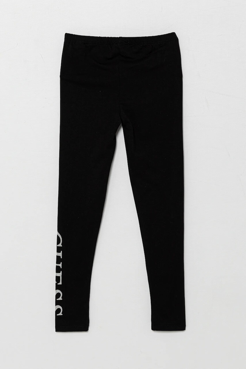 Detské legíny Guess čierna farba, s potlačou, K3YB01 J1314