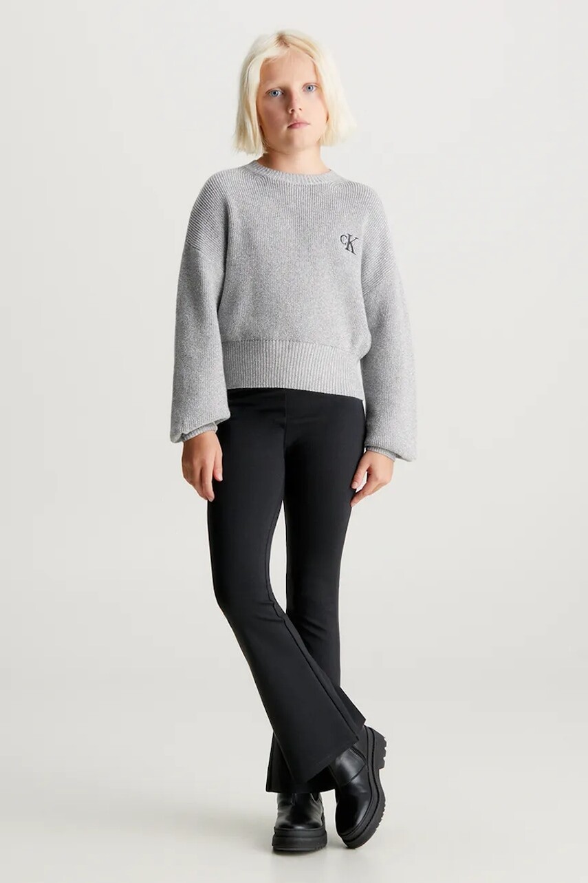 Nohavice Calvin Klein Jeans čierna farba, jednofarebné, IG0IG02292