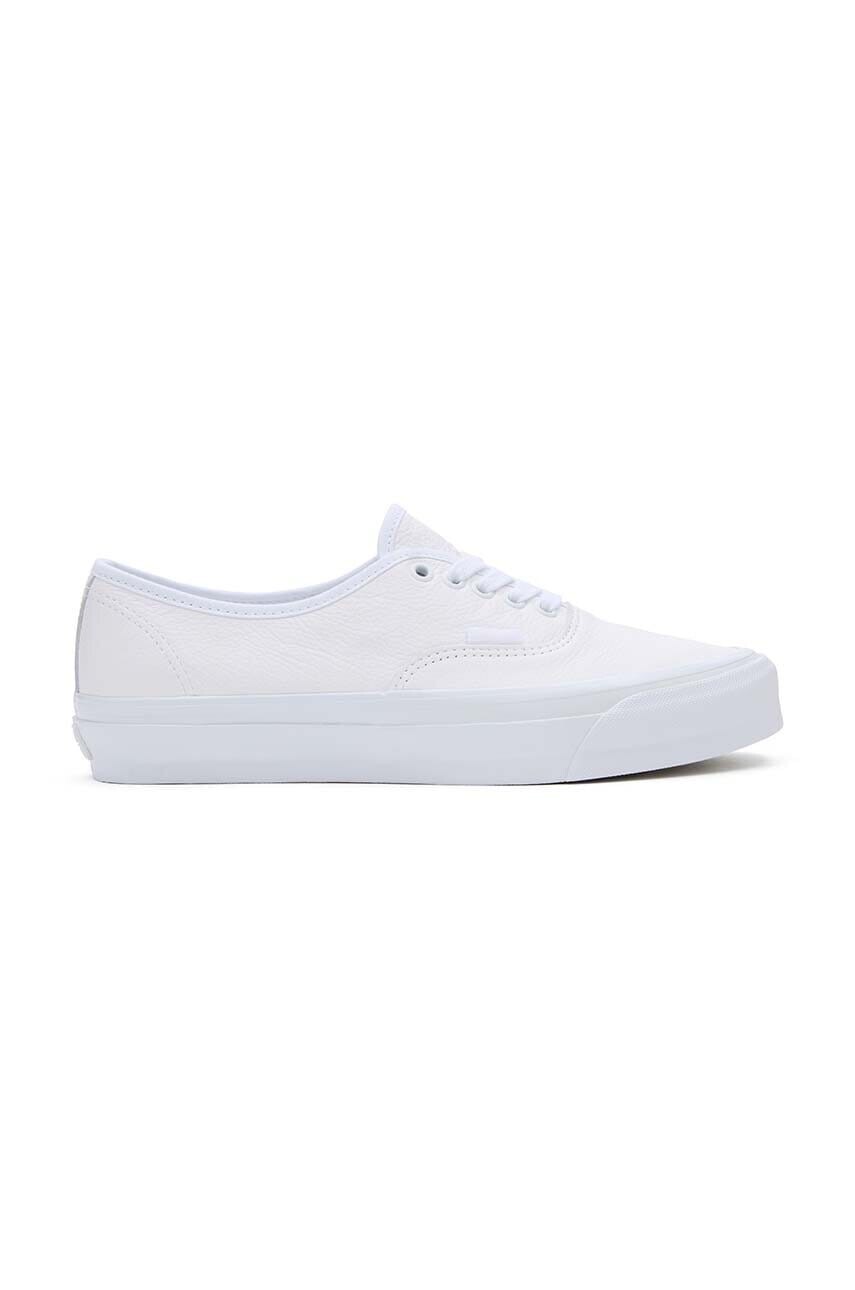 Kožené tenisky Vans Premium Standards Authentic Reissue 44 biela farba, VN000CQAWWW1