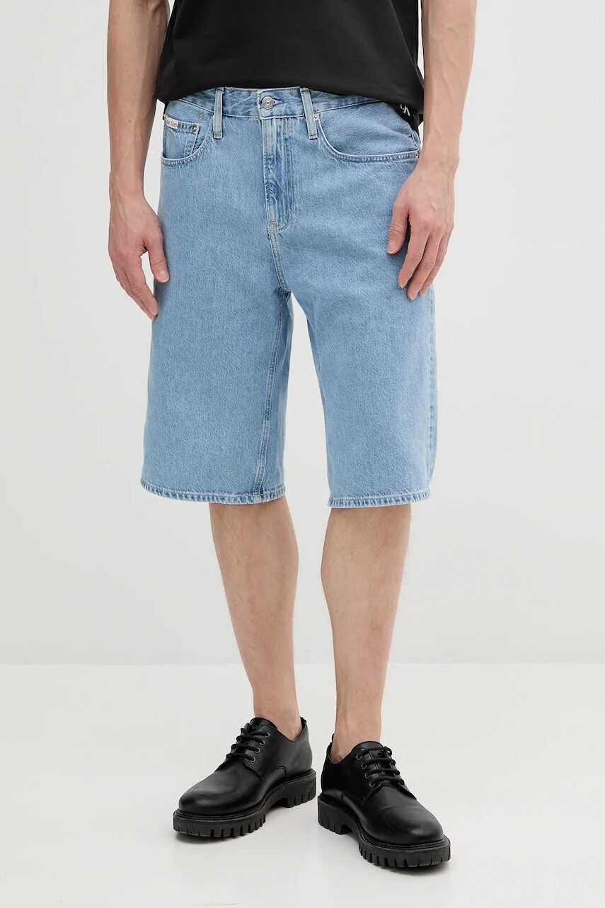 Rifľové krátke nohavice Calvin Klein Jeans J30J327186