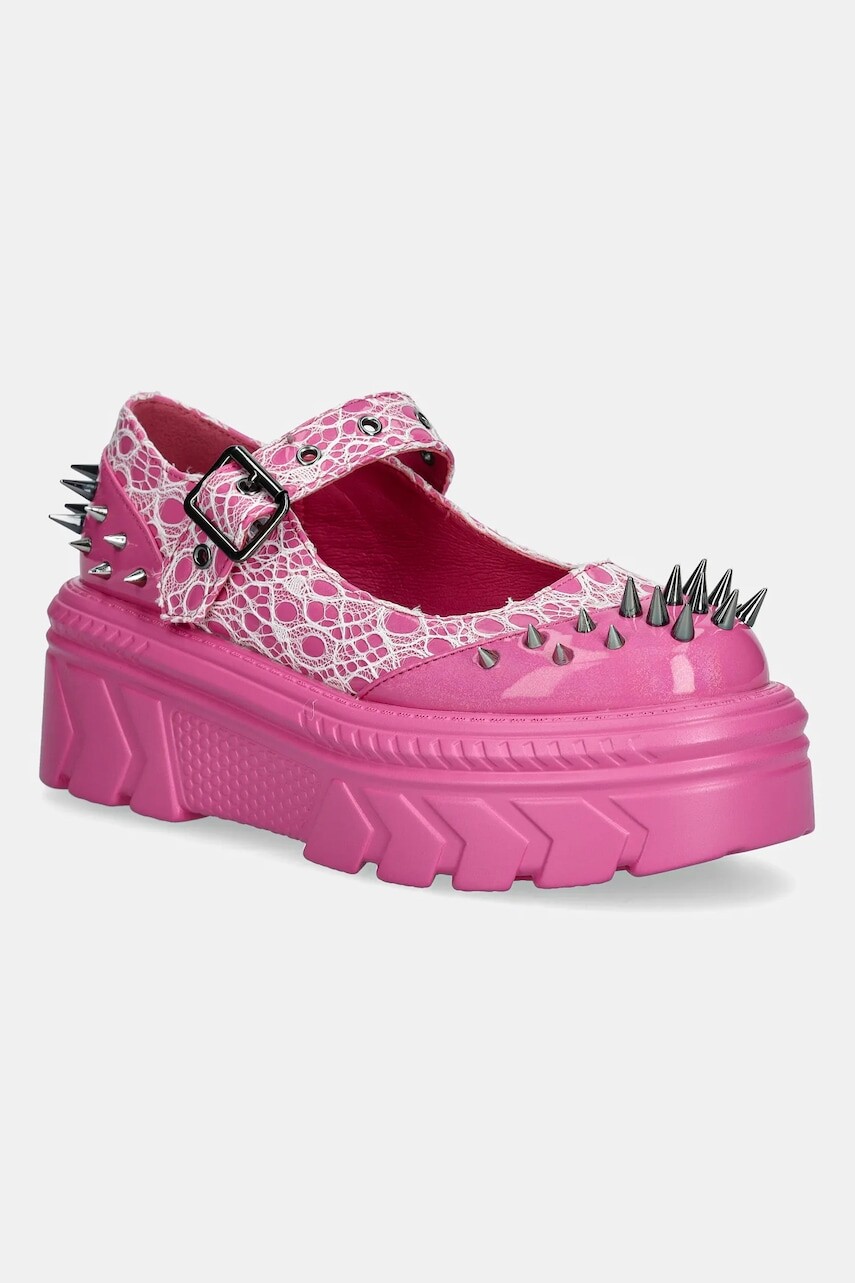 Baleríny Koi Footwear Candyfloss Demon Spiked Stomper ružová farba, AK49