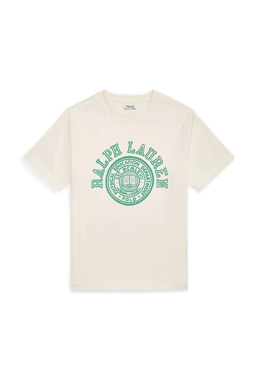 Tričko Polo Ralph Lauren biela farba, s potlačou, 323971317001