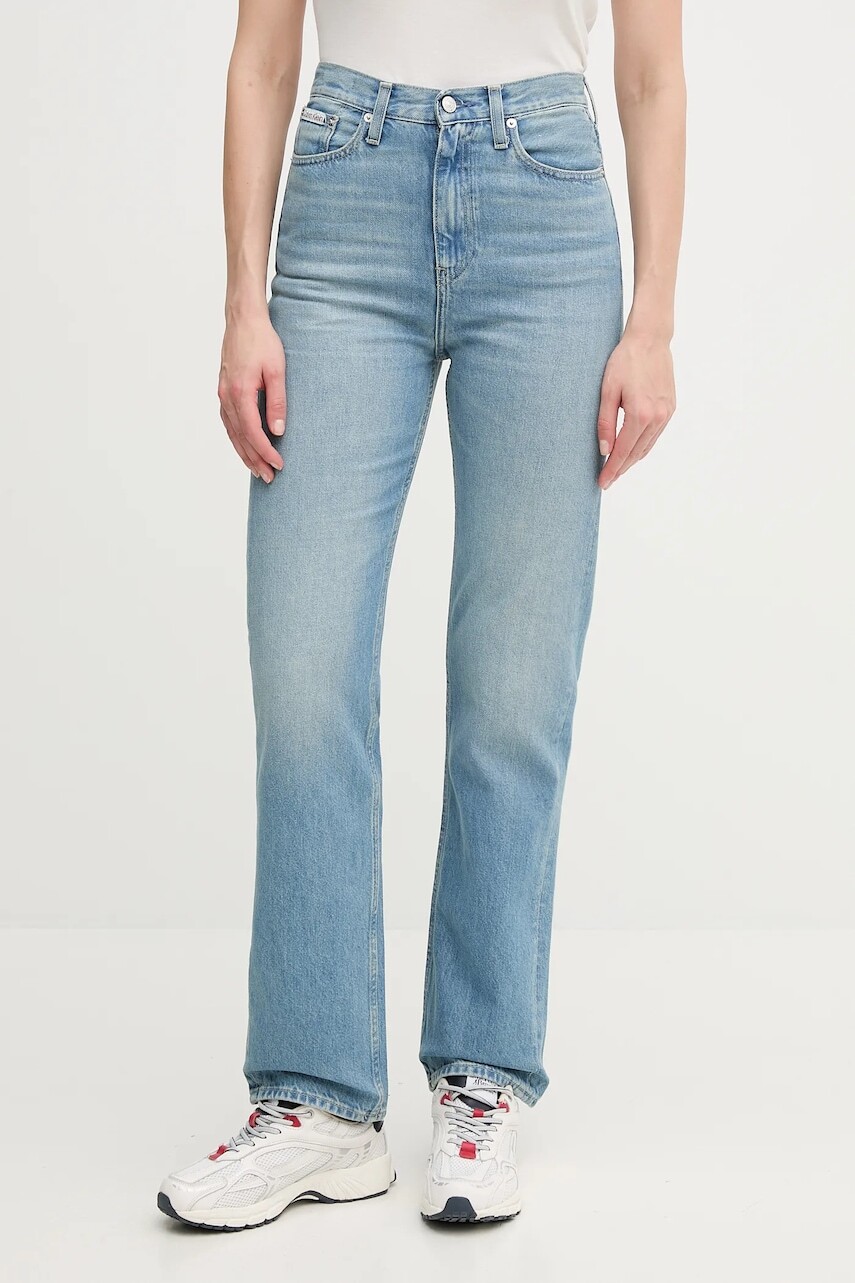 Rifle Calvin Klein Jeans vysoký pás, J20J225130