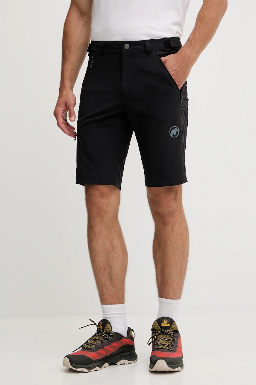 Turistické šortky Mammut Runbold IV čierna farba, 1023-01190