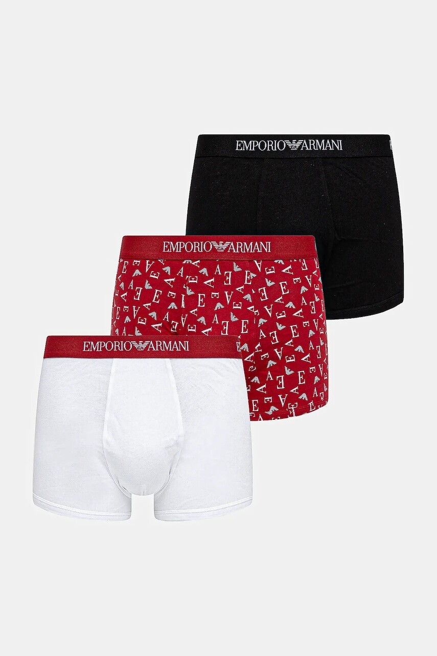 Boxerky Emporio Armani Underwear 3-pak červená farba, EM000260 AF10800