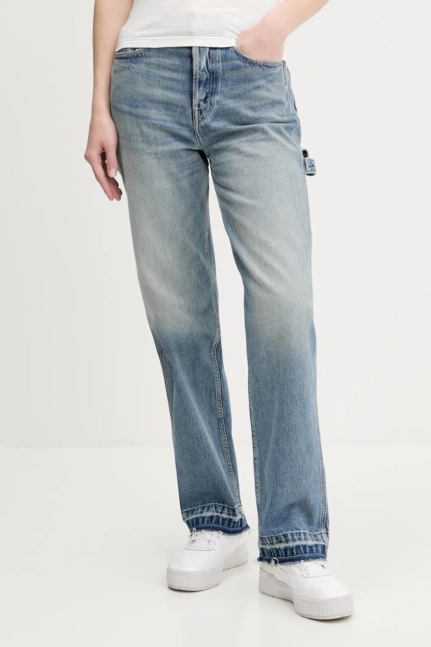 Rifle Tommy Jeans vysoký pás, DW0DW20480