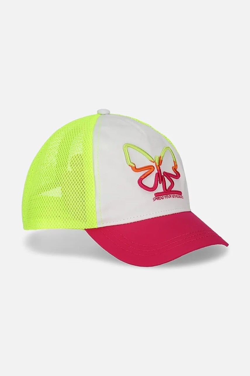 Detská baseballová čiapka Coccodrillo ružová farba, vzorovaná, ACCESSORIES SUMMER GIRL