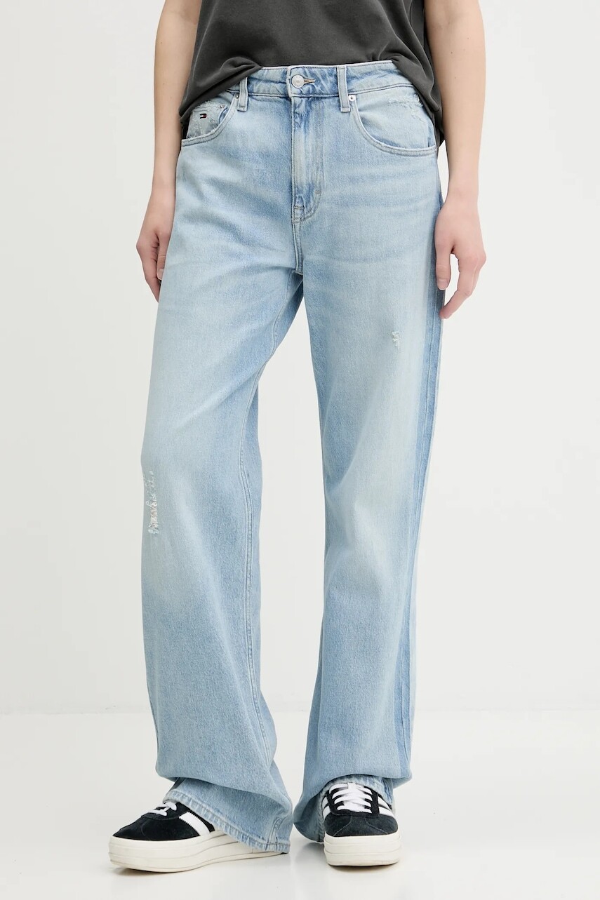 Rifle Tommy Jeans vysoký pás, DW0DW20515