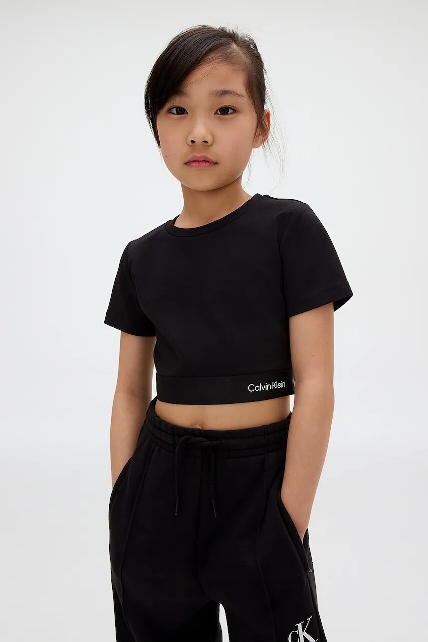 Tričko Calvin Klein Jeans čierna farba, IG0IG02977