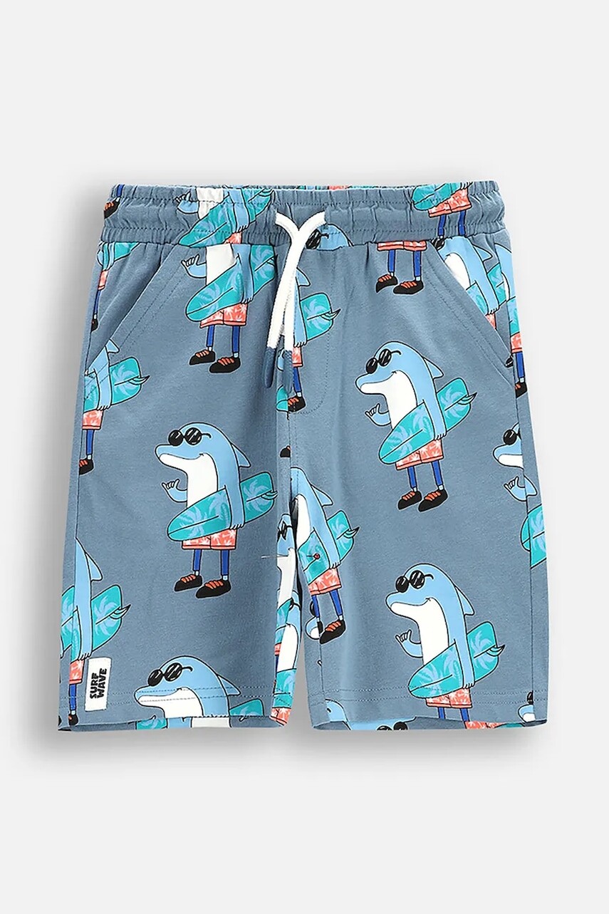 Detské bavlnené šortky Coccodrillo nastaviteľný pás HOLIDAY SPLASH BOY KIDS
