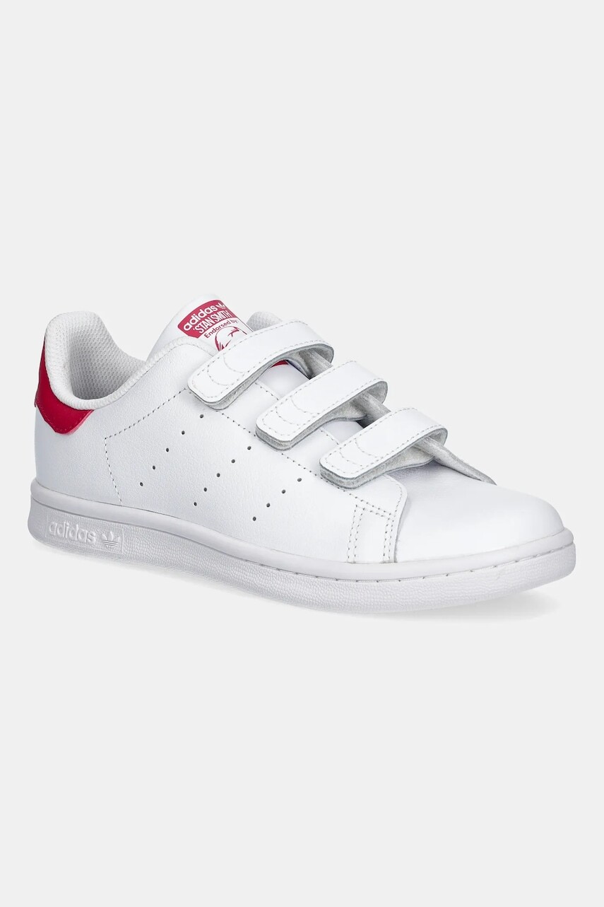 Detské kožené tenisky adidas Originals STAN SMITH biela farba, JP9719