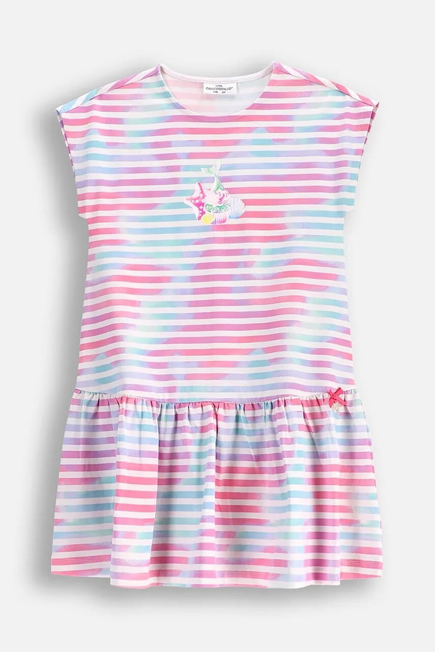 Šaty Coccodrillo viac farieb, mini, áčkový strih, INSIDE OCEAN GIRL KIDS