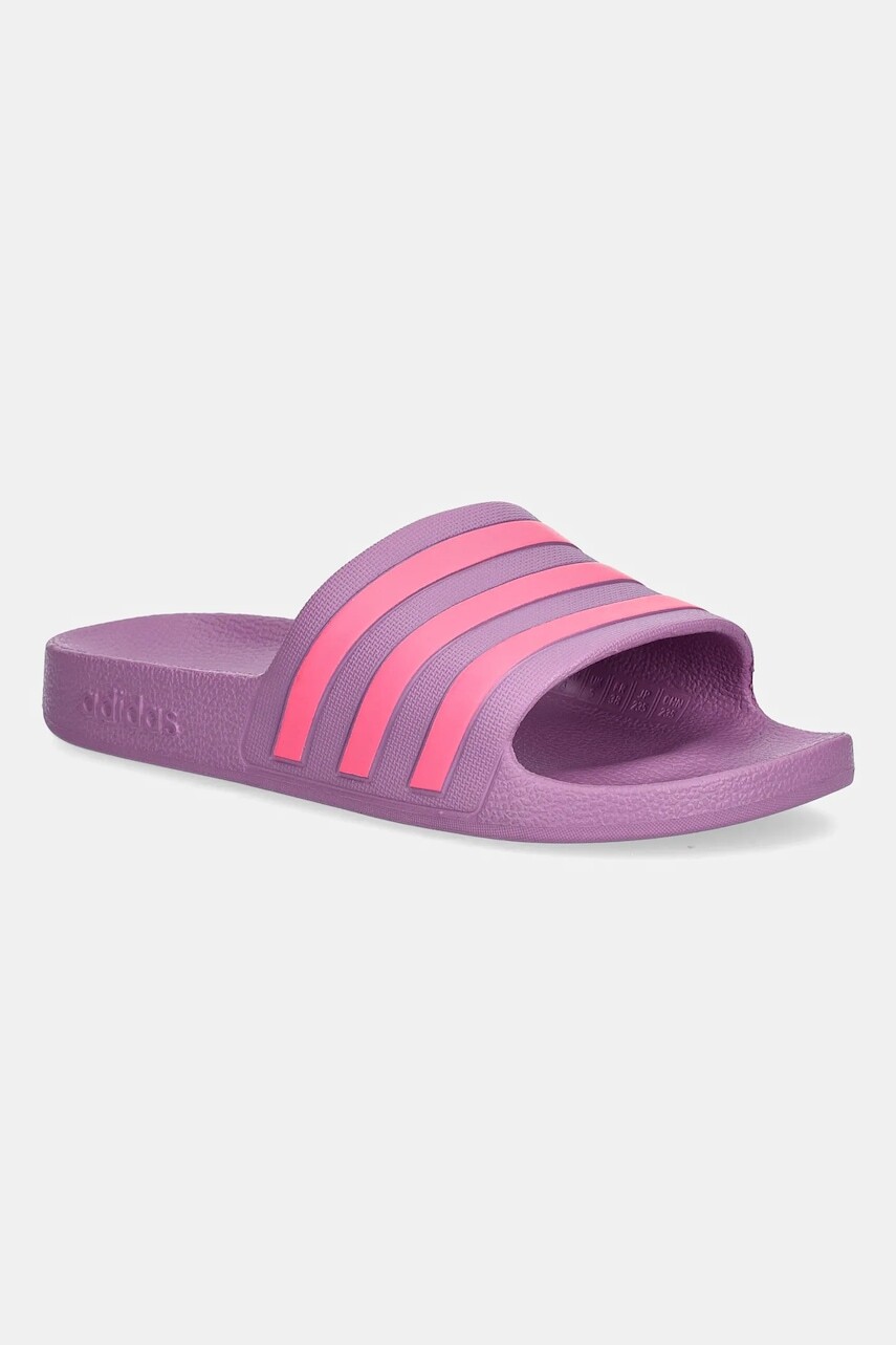 Šľapky adidas Adilette Aqua fialová farba, JS4057