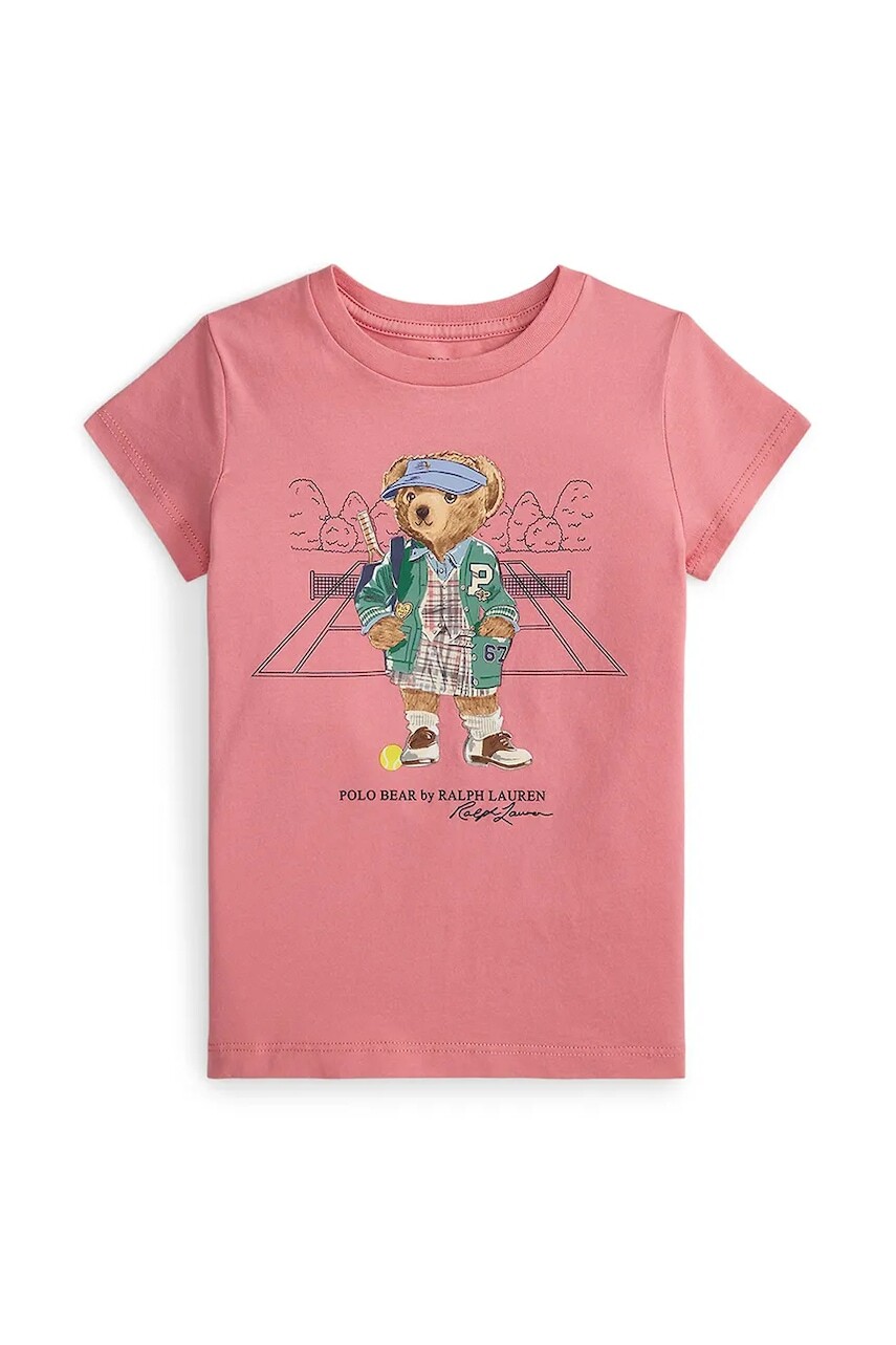 Tričko Polo Ralph Lauren ružová farba, 312971860001