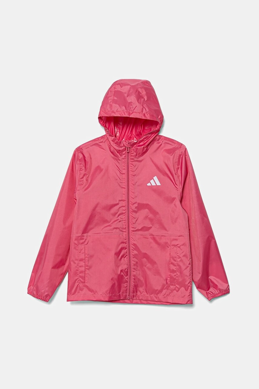 Detská bunda adidas ružová farba, JL9047