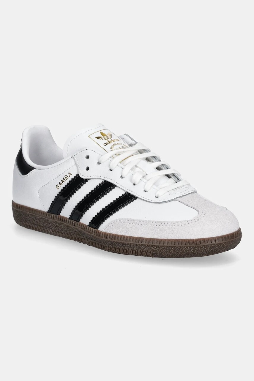 Detské tenisky adidas Originals SAMBA OG biela farba, JQ2846