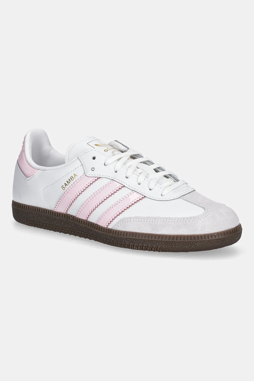 Detské tenisky adidas Originals SAMBA OG biela farba, JQ2845