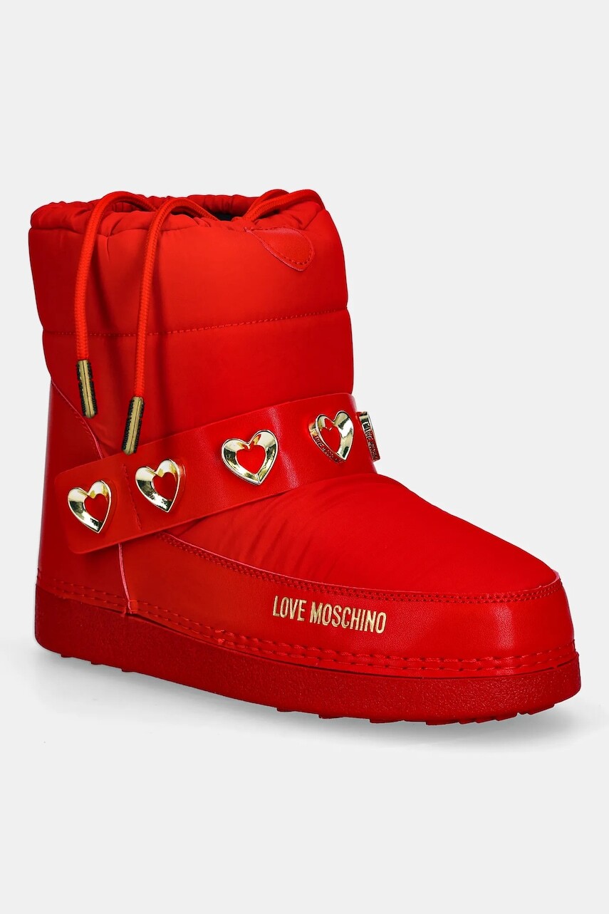 Snehule Love Moschino červená farba, JA24182G1NISD50A