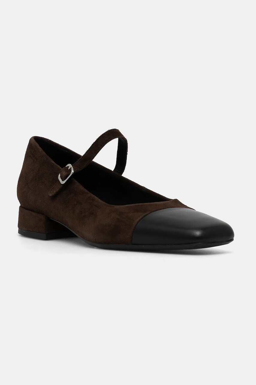 Kožené lodičky Vagabond Shoemakers DEBBI hnedá farba, na podpätku, 5918-049-29