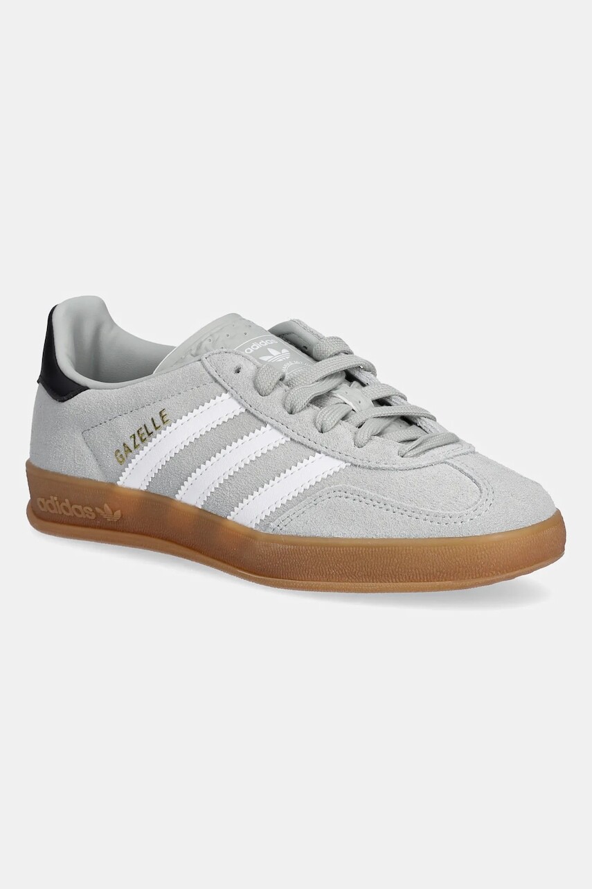 Detské tenisky adidas Originals GAZELLE INDOOR šedá farba, JP8764