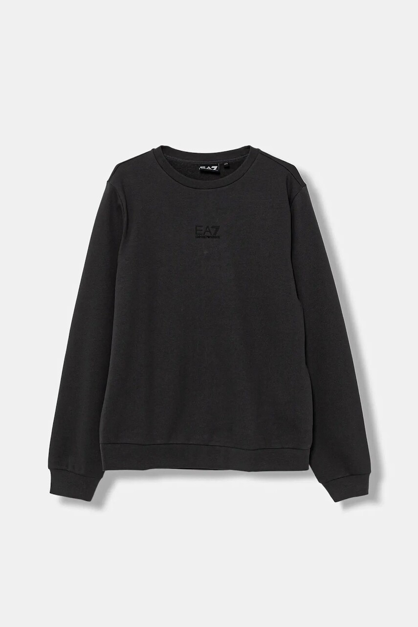 Detská mikina EA7 Emporio Armani šedá farba, jednofarebná, 7B000161 AF10368