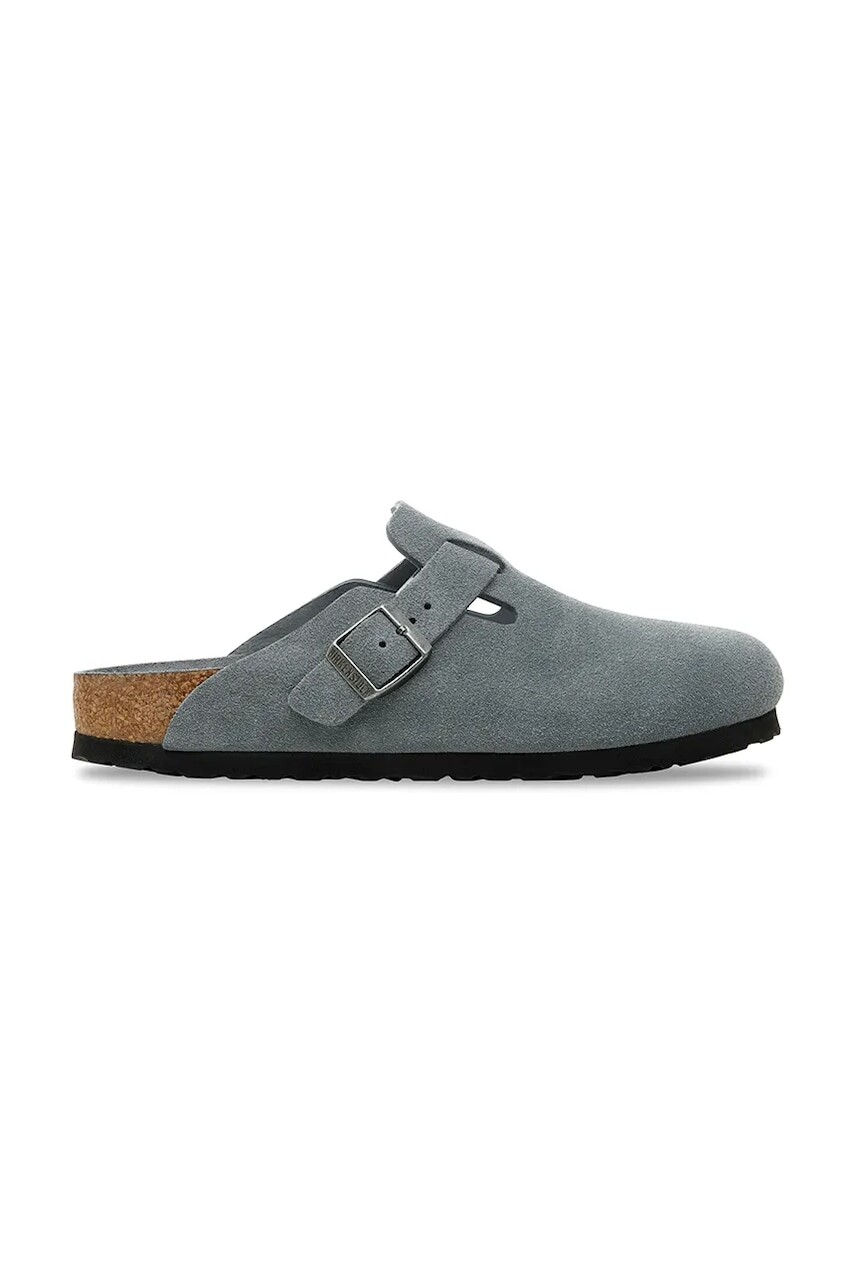 Šľapky Birkenstock Boston šedá farba, 1030870