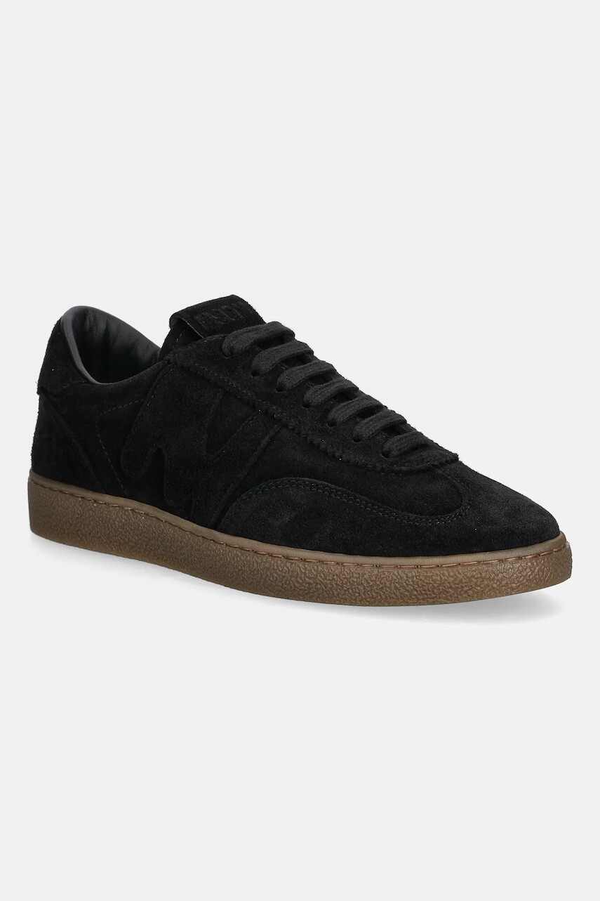 Semišové tenisky MSGM čierna farba, 3941MDS021 996