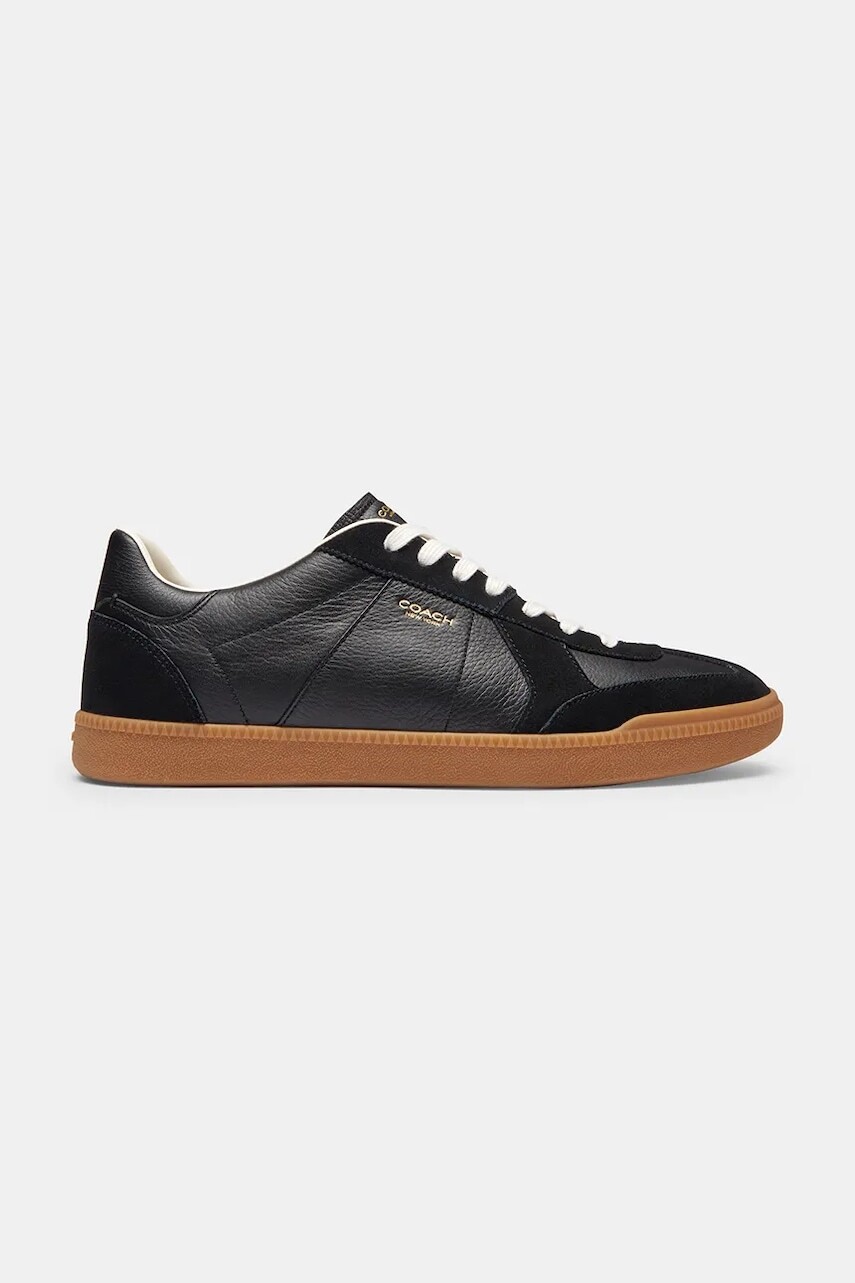 Kožené tenisky Coach Ellis Sneaker čierna farba, CAQ34