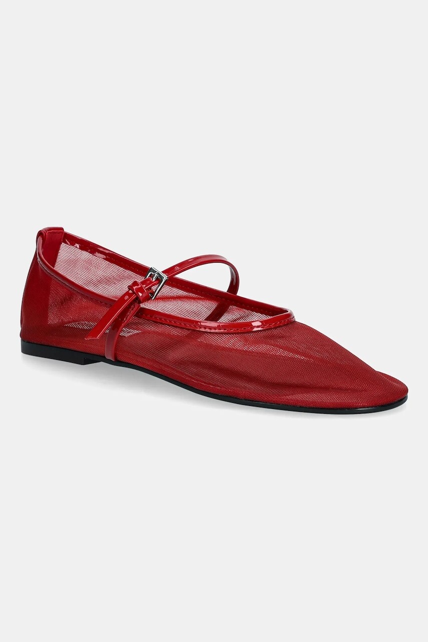 Baleríny Steve Madden Mash červená farba, 11003765