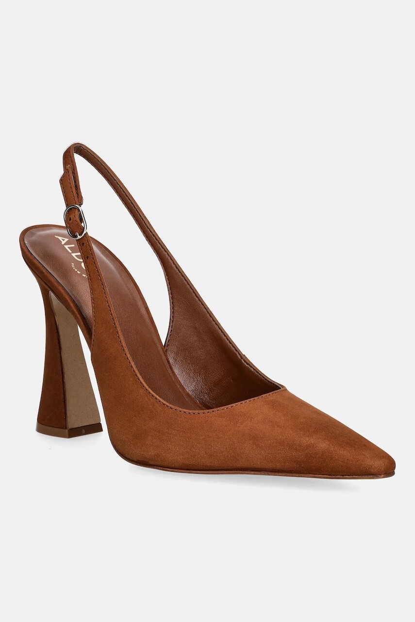 Semišové lodičky Aldo DAPHNEA hnedá farba, 14044774