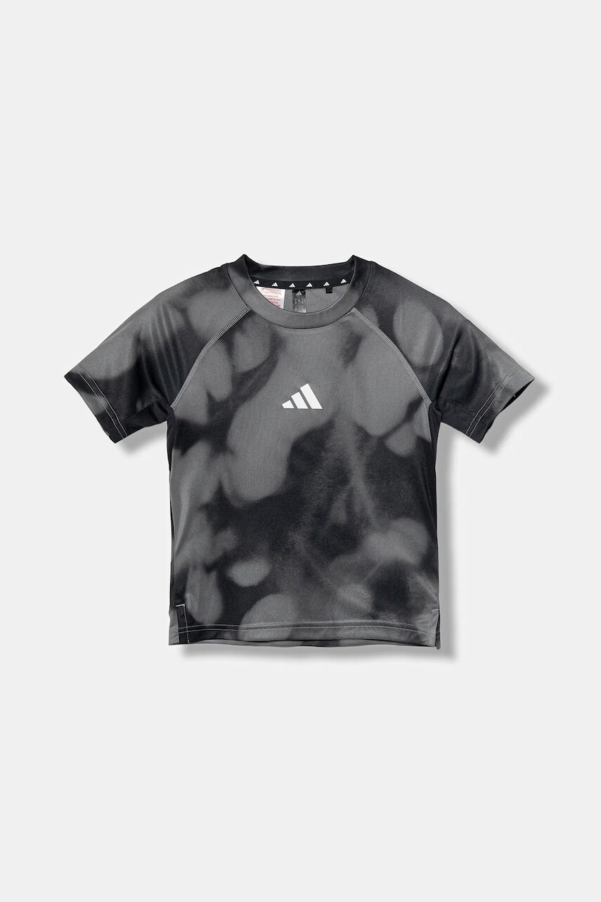 Tričko adidas čierna farba, vzorované, JM3781