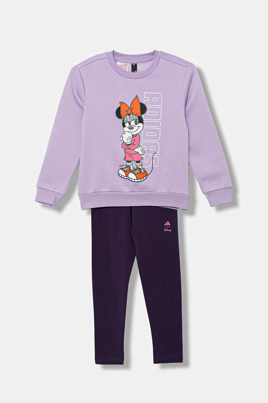 Detská tepláková súprava adidas fialová farba, KB7314